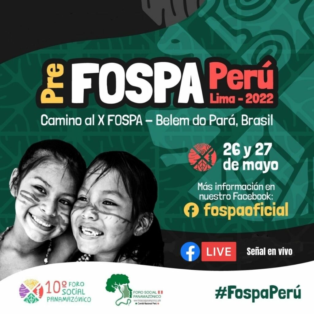 TODO LISTO PARA EL PRE FOSPA PERÚ, ENCUENTRO QUE REUNIRÁ A MÁS DE 150 LÍDERES INDÍGENAS Y SOCIALES EN LIMA