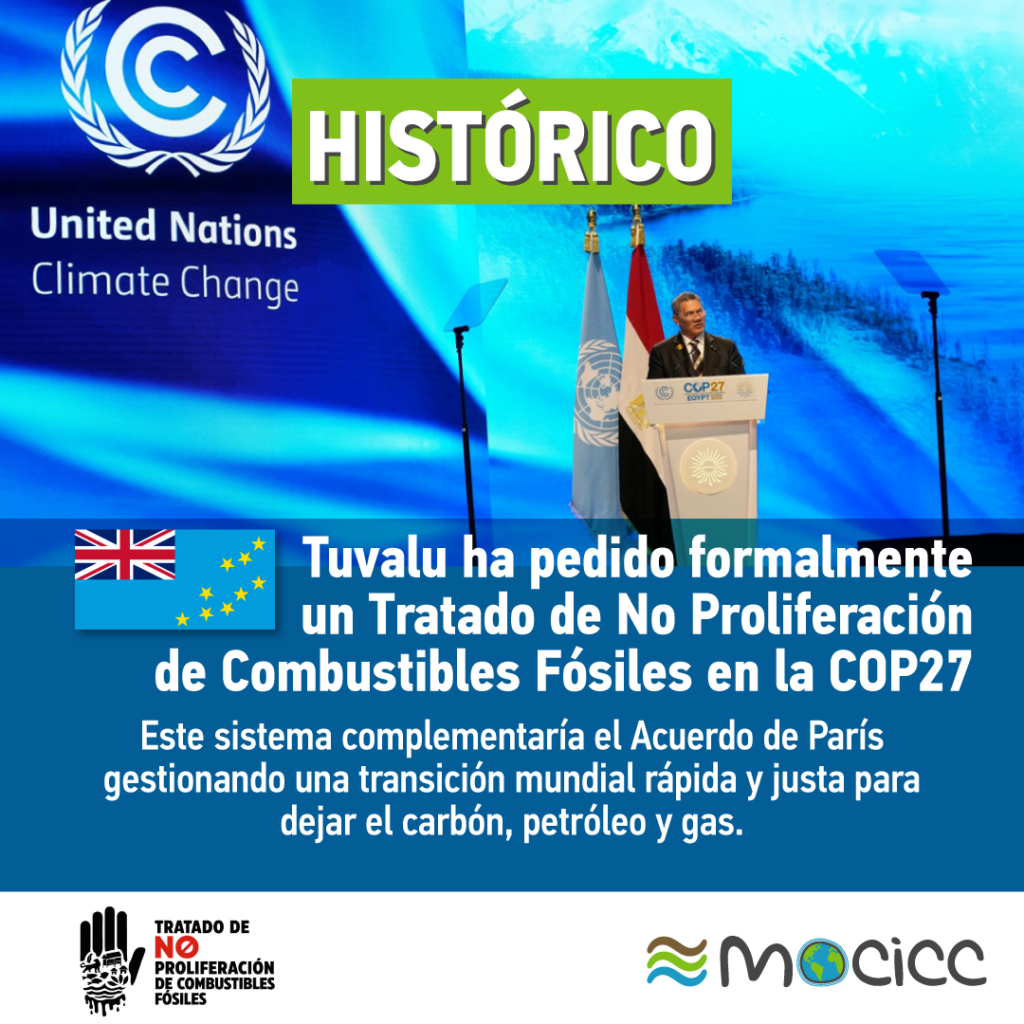 Tuvalu se convierte en el segundo Estado en pedir un Tratado de No Proliferación de Combustibles Fósiles